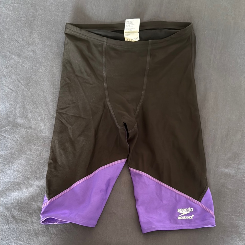 Speedo Black and Purple Swim Jammers
